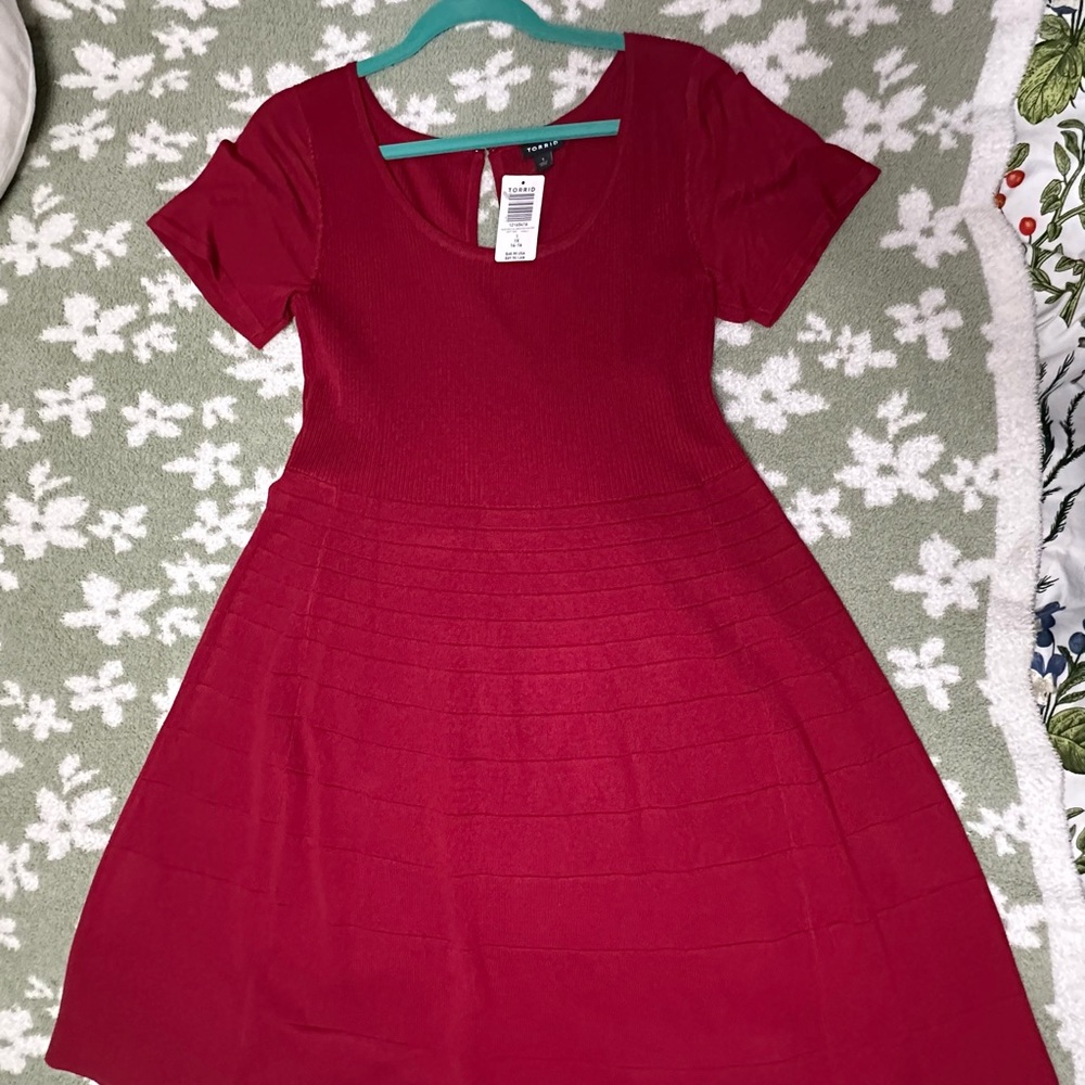 Torrid Red Mini Dress 1X 14/16 Perfect for Valentine’s Day!